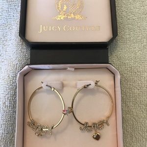 Juicy Couture Logo Hoops